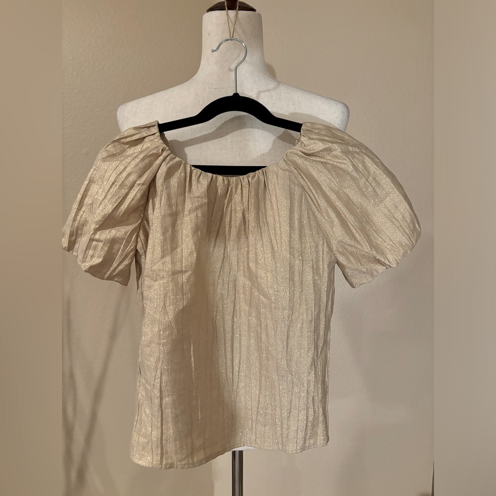 ZARA Girls Gold Blouse